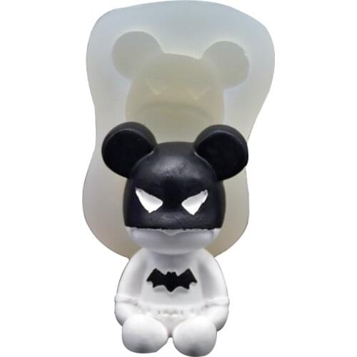 Bat Bear Silicone Mold For Fondant Chocolate Epoxy Sugarcraft Mould Pastry Cupcake Decorating Kitchen Accessories