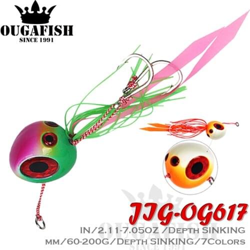 New Inchiku Jig Fishing Lure Weights 60-200g Hard Metal Bait Jigging Luminous Artificial Pesca Saltwater Lures Peche Pike Fish