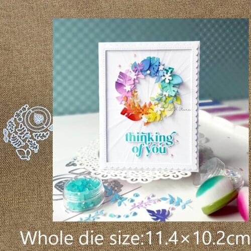 XLDesign Craft Metal Cutting Dies stencil mold Garden Wreath decoration scrapbook Album Paper Card Craft Embossing die cuts
