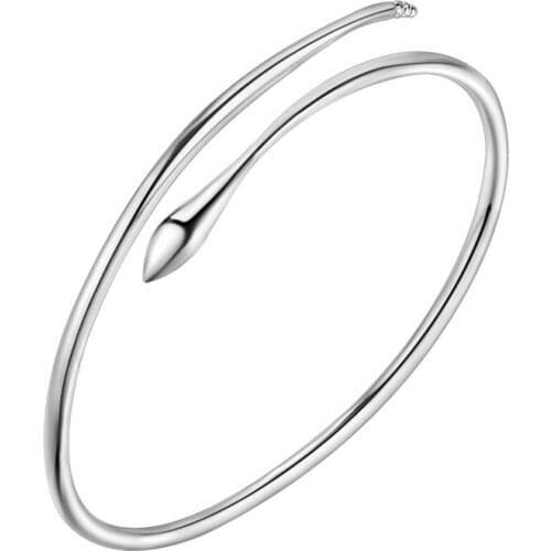 Fashion High quality silver plated Women jewelry Snake Bangles bracelet WS-040