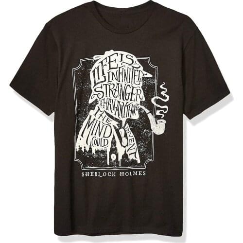 Fun Pipe Mens Letter Printing Summer Cotton O-neck Short Sleeve T Shirt