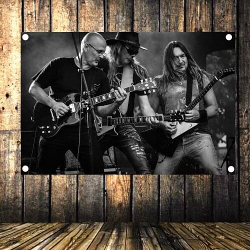 Wall Art Home Decoration Heavy Metal Music Wall Chart Tapestry Rock Band Poster Canvas Painting Banner & Flag Stickers Mural B1