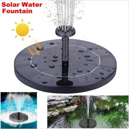 Floating Solar Fountain Garden Water Fountain Pool Pond Decoration Solar Panel Powered Fountain Water Pump Garden Decoration