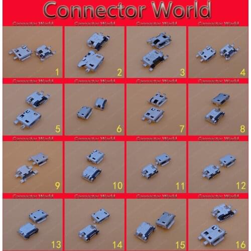 20 models Micro usb connector Very common charging port for Lenovo Huawei ZTE Huawei and other brand mobile,tablet GPS