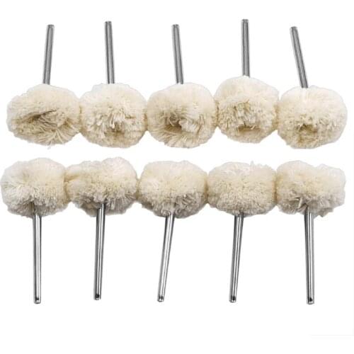10PC Wool Polishing Brush 3mm/2.35mm Grinding Buffing Wheel Grinder Head Drill Rotary Tool Accessories polishers