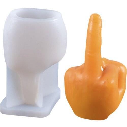 DIY Finger Wax Candle Mold Handmade Silicone Candle Molds For Crafts Aromatherapy Plaster 3D Resin Mold Candle Holder Soap Form
