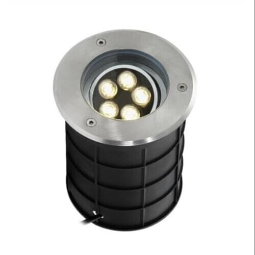 YRANK 10W 5x2W LED Underground Light Buriend Inground Outdoor Lighting AC85-265V DC12V IP68 LED Spotlight Garden Landscape Lamp