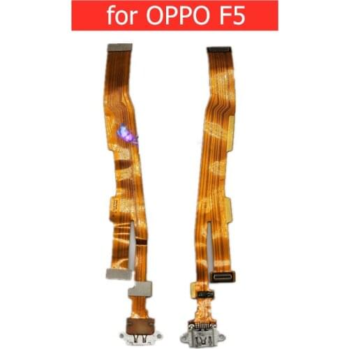 For OPPO F5 USB Charger Connector Flex Cable Microphone USB Charging Dock PCB Repair Spare Parts