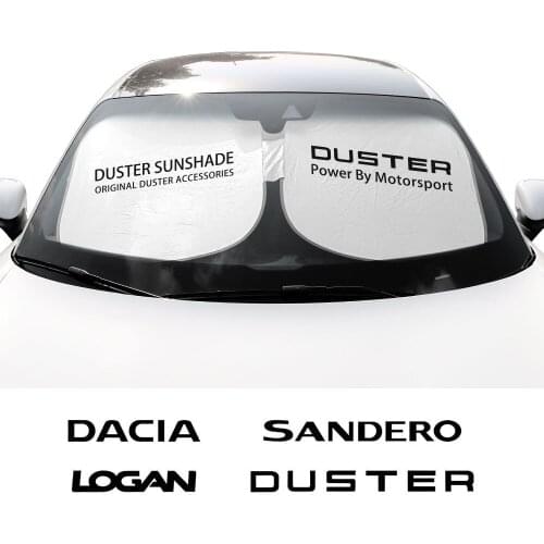 For Renault Dacia Duster Logan Sandero Lodgy Spring Dokker Car Windshield Sunshades Parasol Cover Auto Accesories Reflector