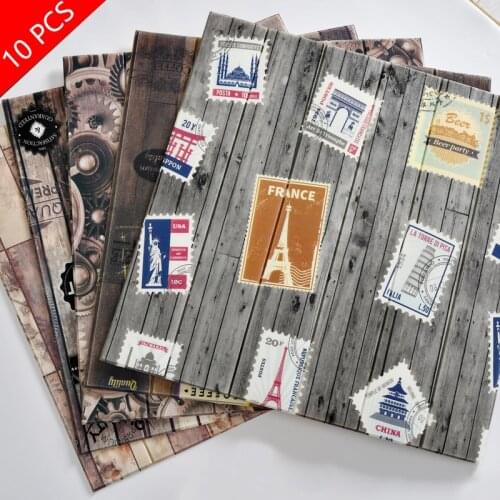 10PCS 3D Wallpaper Self Adhesive Woodr Grain Wall Sticker Soft Package ceiling Walls Decoration Waterproof Foam Wall Sticker