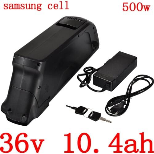 36V 10AH battery 36V electric bicycle battery 36v 10ah 13ah lithium battery use samsung cell for 36V 250W 350W 500W ebike motor
