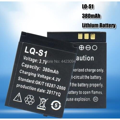 Smart Watch Battery LQ-S1 3.7V rechargeable battery 380mah for smart watch fashion meter QW09 DZ09 W8 A1 V8 X6 lithium batteries