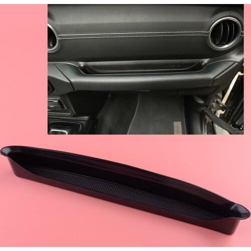 Car Interior Passenger Side Grab Storage Organizer Tray Box Plastic Black Fit for Jeep Wrangler JL JLU Gladiator JT 2020 2021