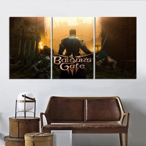 Baldurs Gate 3 RPG Game Painting for Wall Decor Sticker Canvas Oil Painting Wall Art for Home Decoration