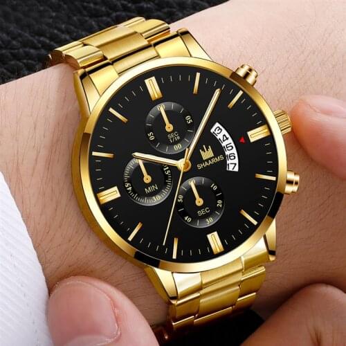 Reloj Hombre Fashion Relogio Masculino2021 Luxury Stainless Steel Date Calendar Quartz Mens Watch Business Casual Montre Homme