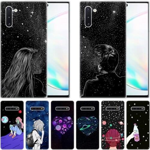 Sky Space planet Soft Silicone Case for Samsung Galaxy Note 10 Pro 9 8 5 M30S M40 S10E S10 5G S9 S8 Plus S7 S6 Edge S5 Cover