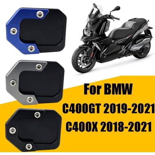 For BMW C400X C 400 X C400 X C 400X 2018-2021 2020 Motorcycle Accessories Kickstand Foot Side Stand Extension Pad Support Plate