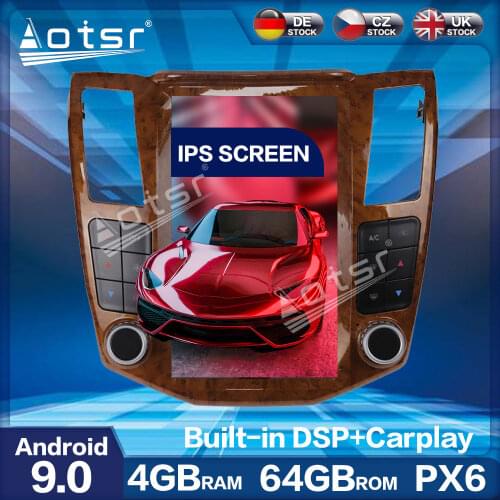 For Lexus RX For Toyota Harrier 2003 - 2008 11.8 inch Vertical Tesla PX6 Android 9.0 CARPLAY Car Radio Player Car GPS Navigation