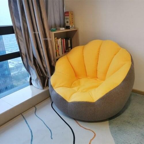 Living Room Home Furniture Bean Bag Sofas Tatami Small Apartment Single Lazy Sofa Bedroom Cloakroom Balcony Leisure Sofa Chair