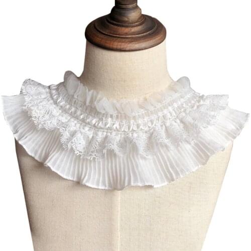 1Y Embroidery Layer Elasticitic Lace Fabric Handmade DIY 3D Flowers Clothing Accessories Materials For Wedding Dress Toy Cloth