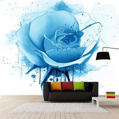 Blue enchantress mural TV background wall professional production mural wholesale wallpaper mural poster photo wall