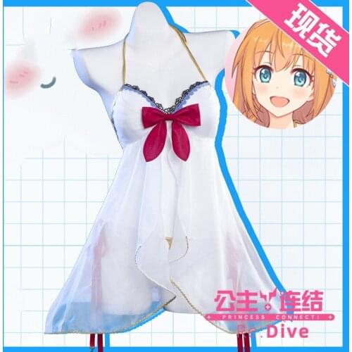 Game Princess Connect! Re:Dive Pecorine Cosplay Costume Swimsuit Summer Swimwear Costume Clothing Suits