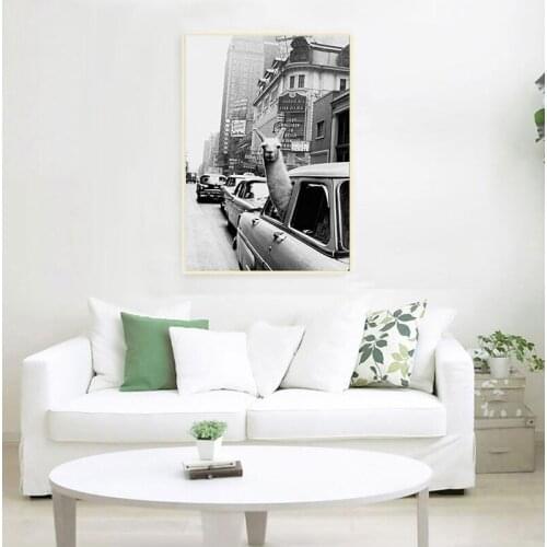 Art Alpaca Avatar Personality Poster Retro Canvas Painting Print Picture Home Wall Art Decoration Can Be Customized