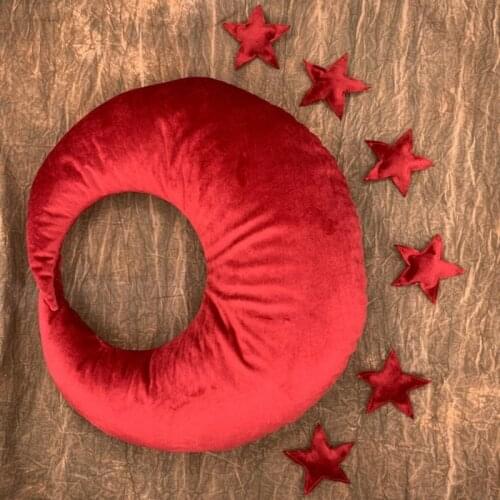 J60B Baby Posing Moon Pillow Stars Set Newborn Photography Props Shooting Accessory