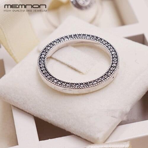 Memnon New autumn fashion Signature hearts ring 925 sterling silver wedding bands love rings for women anillos fine jewelry