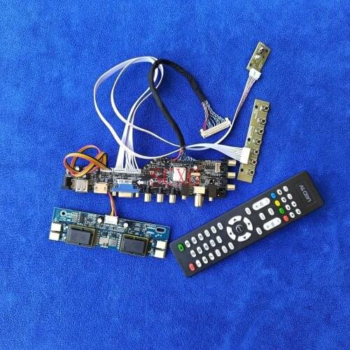 KIT 30 Pin LVDS 1280*1024 4CCFL AV VGA USB HDMI-compatible Signal Digital DVB For LM170E02/LM170E03 LCD monitor controller board