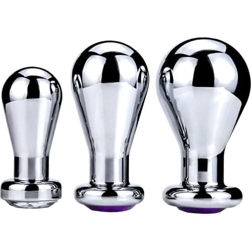 3 Size Metal Anal Plug Jewelry Sex Toys For Women Men G Spot Butt Plug Gay Beads Anal Dilator Buttplug Adult Sex Products