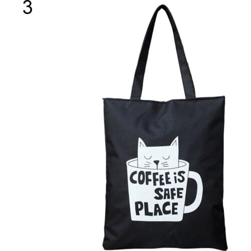Fashion Canvas Handbag Cute Animal Pouch Tote Women Student Shoulder Bag