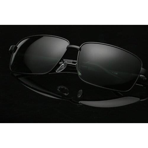 Fashion Simple rectangle large men women ladies polarized sunglasses gray black frame TAC UV400 Lenses polaroid party shopping