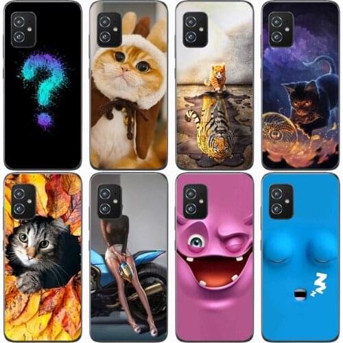Fashion Soft silicone TPU Back Cover For ASUS ZENFONE 8 ZS590KS Phone Funda Case For Asus Zenfone 8 ZS590KS Cute Cartoon Case