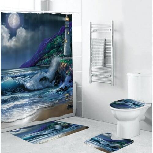 Bathroom Mats Anti Slip Bathroom Mat Set Coral Fleece Floor Bath Mat Washable Bathroom Toilet Rugs Absorbing Carpet Accerssories