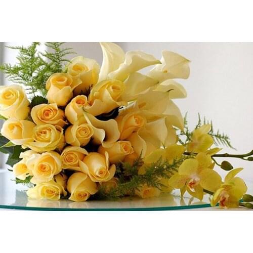 A11928 11CT/14CT/18CT/25CT/28CT oil street patterns Counted Cross Stitch DIY Cross Stitch Kits Embroidery Needlework Sets