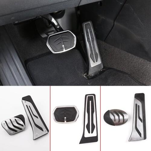 Car Accelerator Brake Clutch Pedals Cover For BMW 3 5 7 series X1 X3 X5 F30 F32 F33 F36 F10 F25 F26 F15 E70 E90 G01 G30 F45 F48