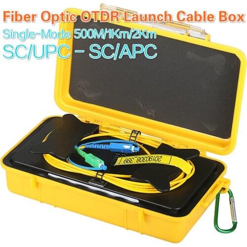 SC/UPC-SC/APC Single-Mode for 500M 1Km 2Km 1310/1550nm Fiber Rings ,Fiber Optic OTDR Launch Cable OTDR Dead Zone Eliminator Box