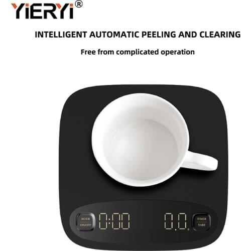 Touch Screen Electronic Digital Coffee Scale With Timer USB Recharge Kitchen Weighing Scales LCD Display Measure Tools 2kg/0.1g