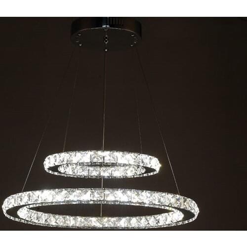 Modern K9 crystal LED chandelier lights home lighting chrome lustre chandeliers ceiling pendant fixtures for living room
