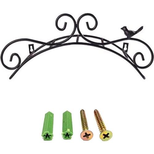 Rack Antique Style Multifunction Cast Iron Graden Bird Brackets Durable Anti-Rust Waterproof Garden Tool Hose Holder