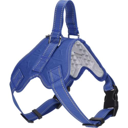 Puppy Dog Harness Leash Pet Vest Reflective Stripe Harness Adjustable Oxford Cloth Anti-Explosion for Dog Puppy