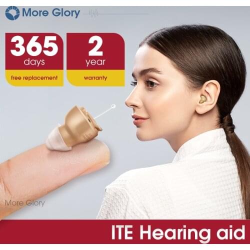 More Glory Hearing Aids Amplifier Wireless Mini In Ear Invisible for Ear Sound Amplifier for Mild Hearing Loss Model VHP-601