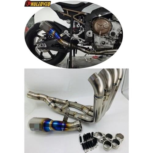Titanium Alloy for BMW S1000RR 2019-2020 Motorcycle Exhaust Full System Muffler Escape Header Tube Collector for S1000RR 10-18