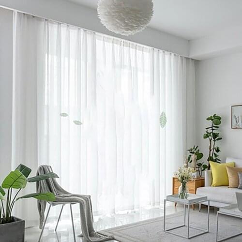 White Tulle Cortinas De Dormitorio Curtains For Living Room тюль Douchegordijn Shower Curtain Rideaux Para Salon Nordic рулонные