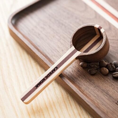 1Pcs Natural Wood Coffee beans Spoons Scoop For Coffee Tea Small Sugar Salt Flatware Wood Spoons Tools Coffee Accessories