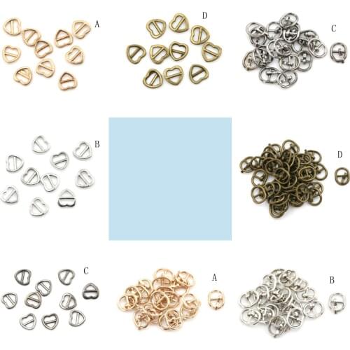 10Pcs Mini Ultra-small Tri-glide Buckle Belt Buckle for Doll Bag Buckles DIY Doll Buckle Shoes Clothes Accessories