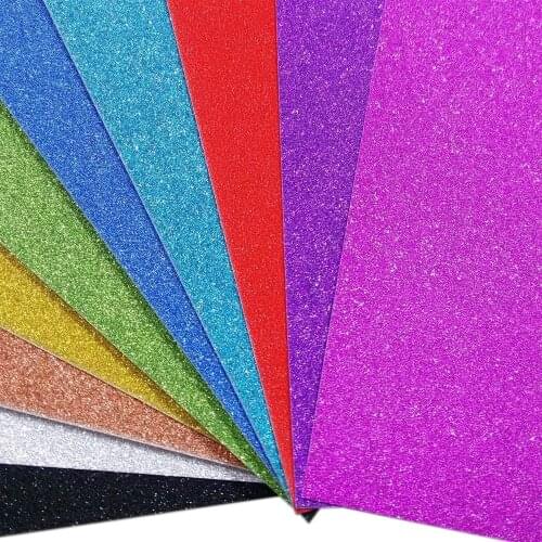10pcs Misscrafts Glitter Paper Card Stock A4 Wrapping Gift to Celebrate Party Make Sparkling Card