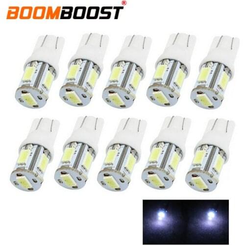 10 pcs T10 5SMD 194 168 5630 12V 6000K white color Led High Power Signal parking Light Bulb-Interior lights