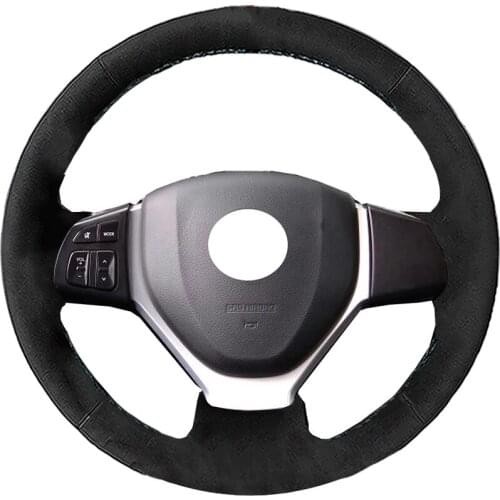Alcantara Leather Suede Car Steering Wheel Cover for Suzuki CELERIO S-CROSS SX4 2013 2014 Vitara 2015